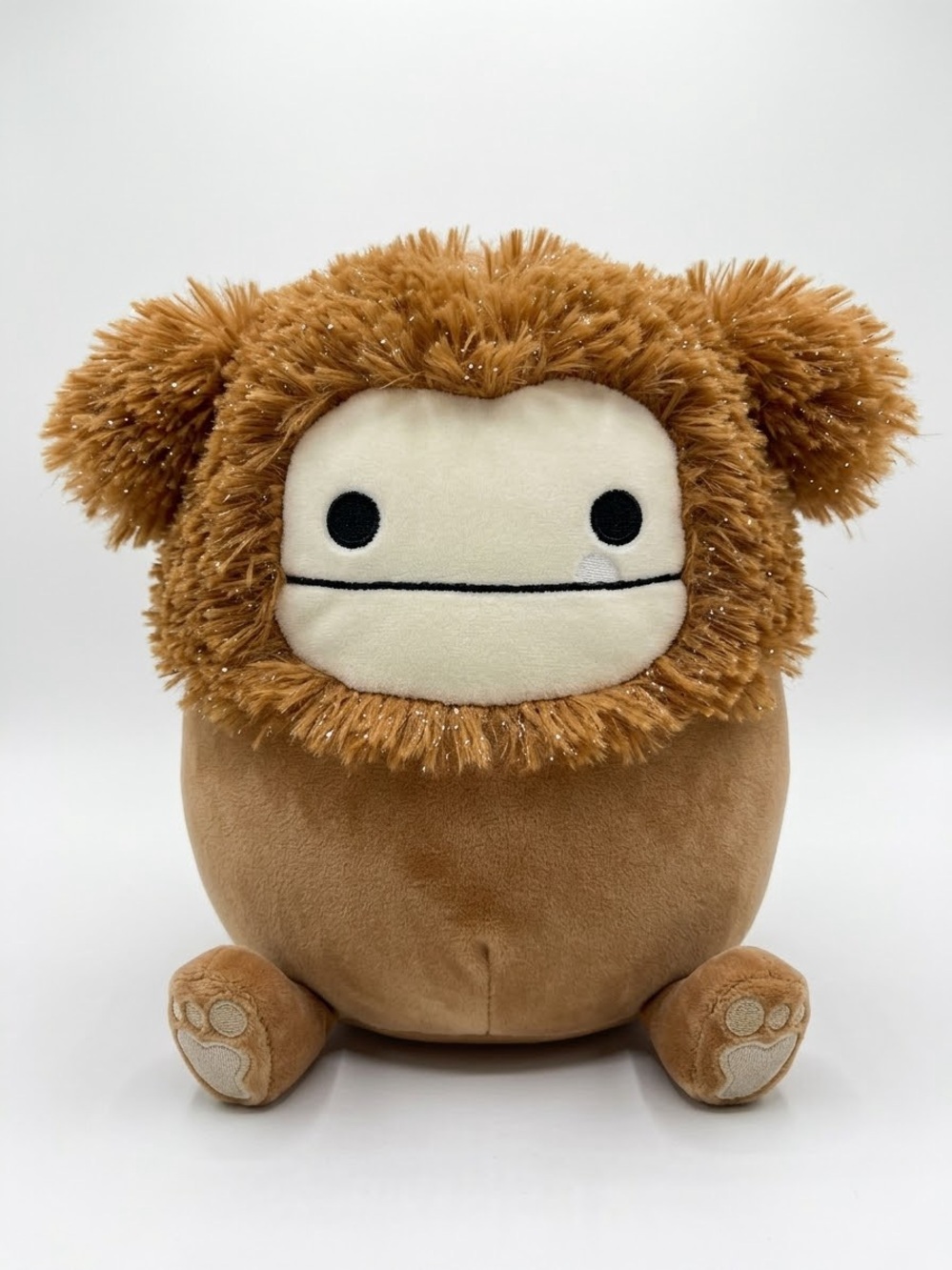 Squishmallows Sparkly Tinsel Benny Bigfoot 8” rare NWT